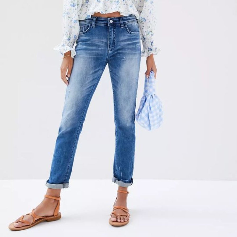Anthropologie Pilcro High-Rise Slim Boyfriend Jean NWT Never Worn